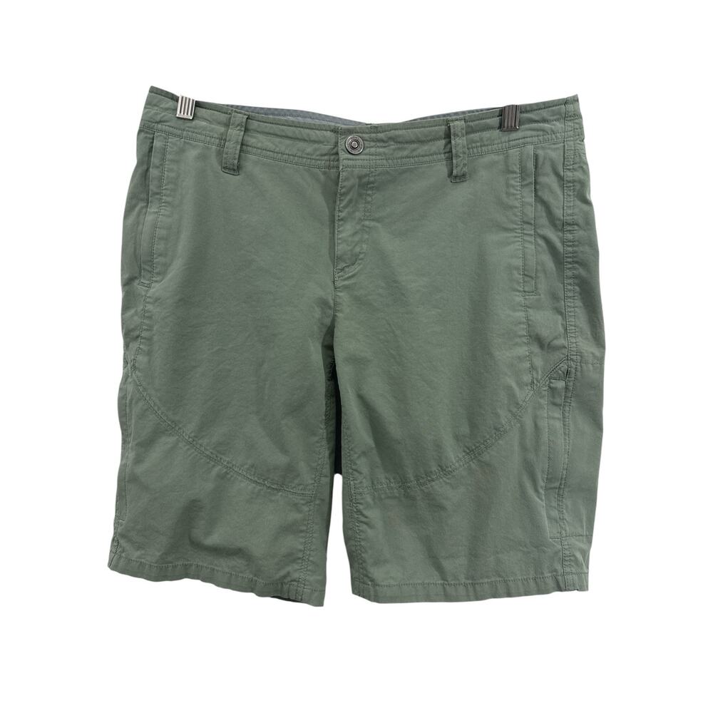 KÜHL Spire Shorts Women’s Olive Green Hiking Outdoor Cargo Pockets Size 12 - Picture 1 of 11